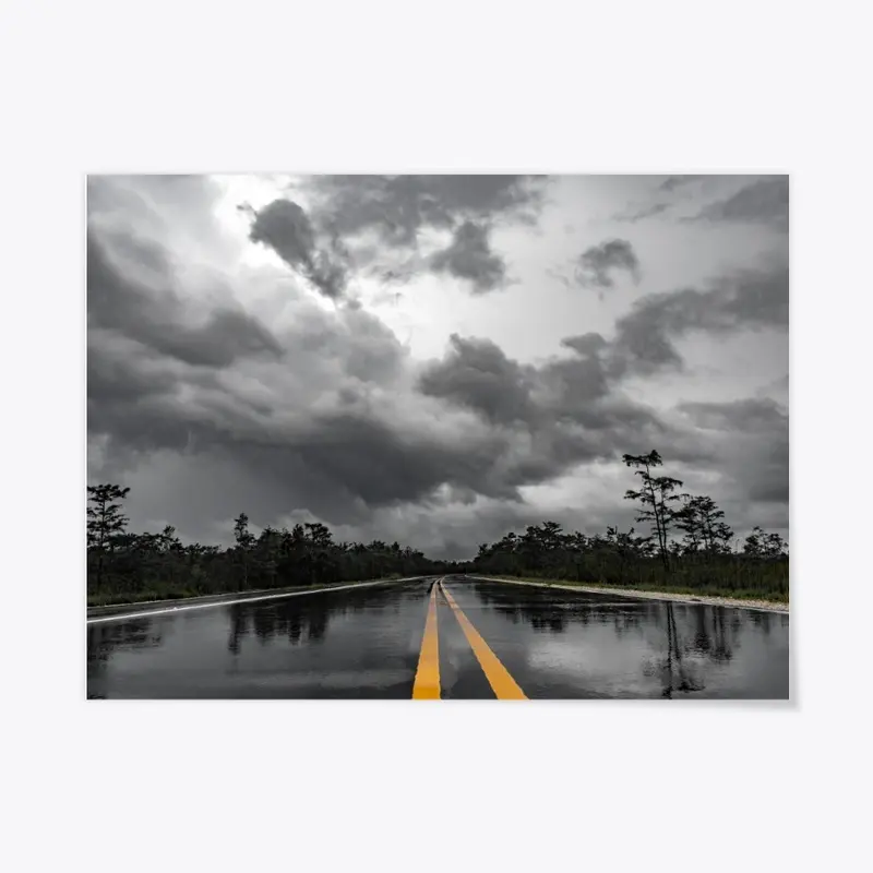 Rainy Road in Florida